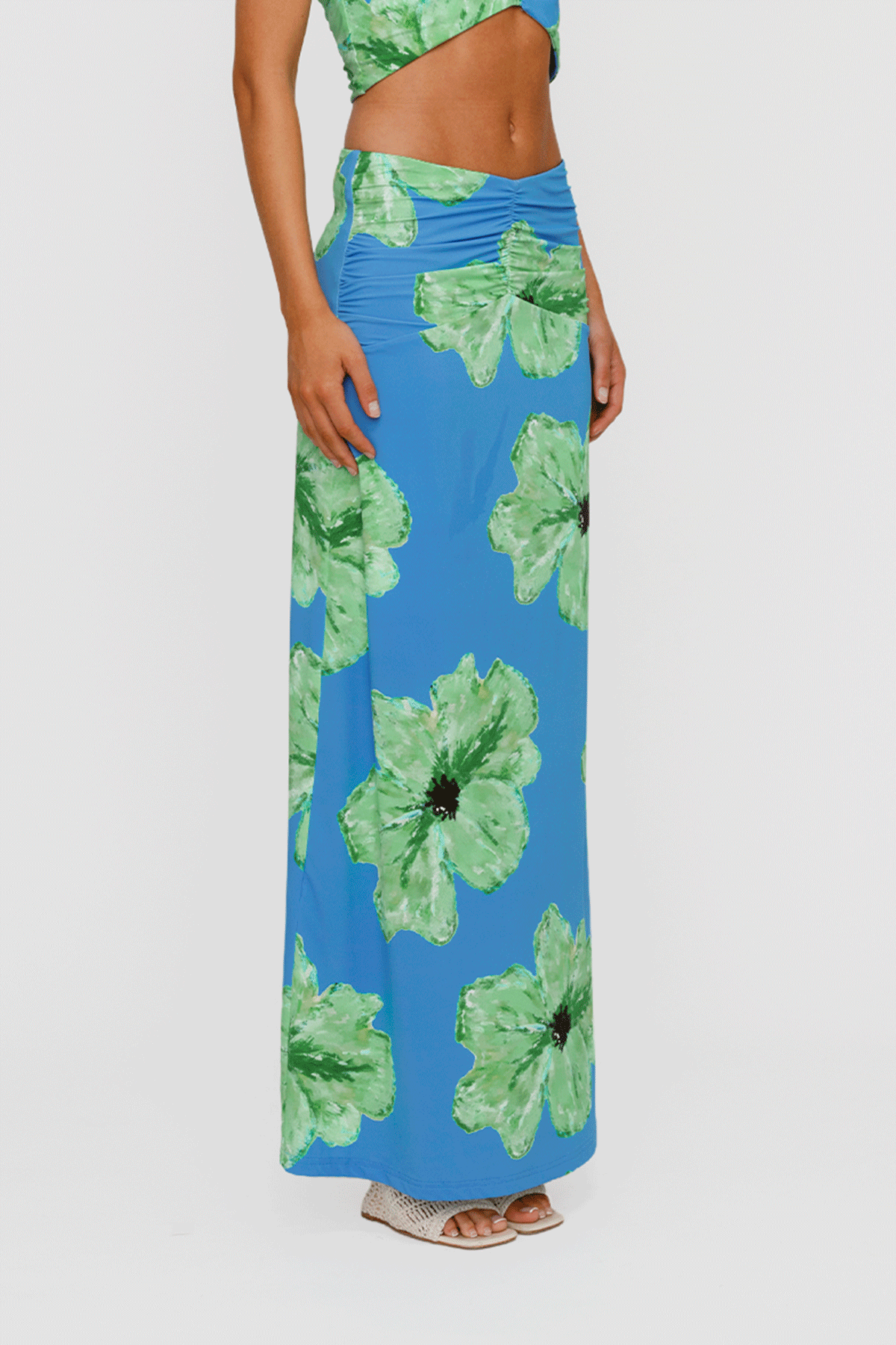 Veda Maxi Skirt - Cornflower