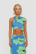 Veda Top - Cornflower