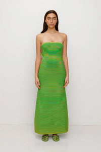 Sunmor Knit Maxi Dress - Lime