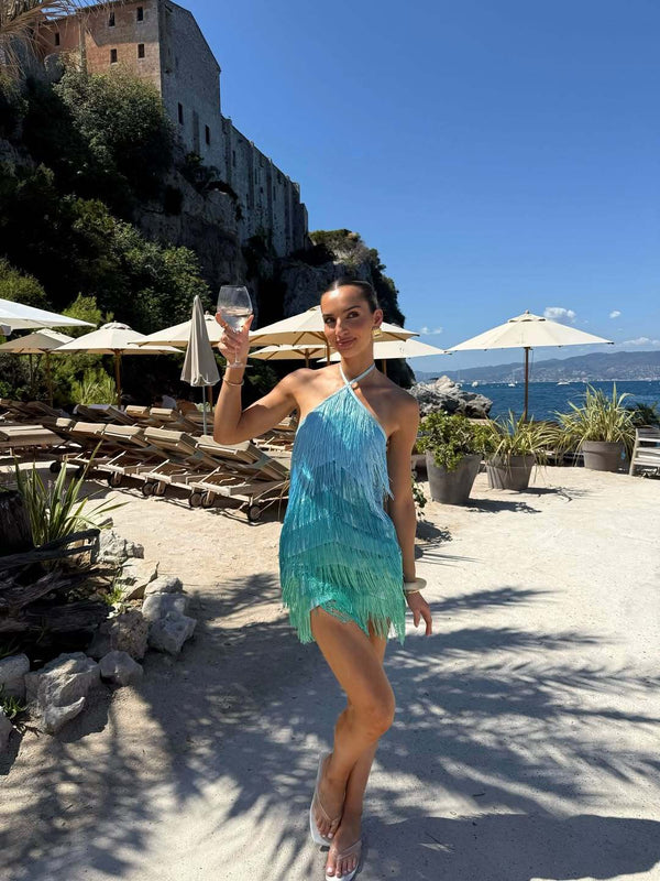 Georgia wears the Wilde Dress in XS