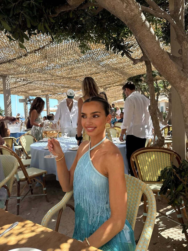 Georgia wears the Wilde Dress in XS