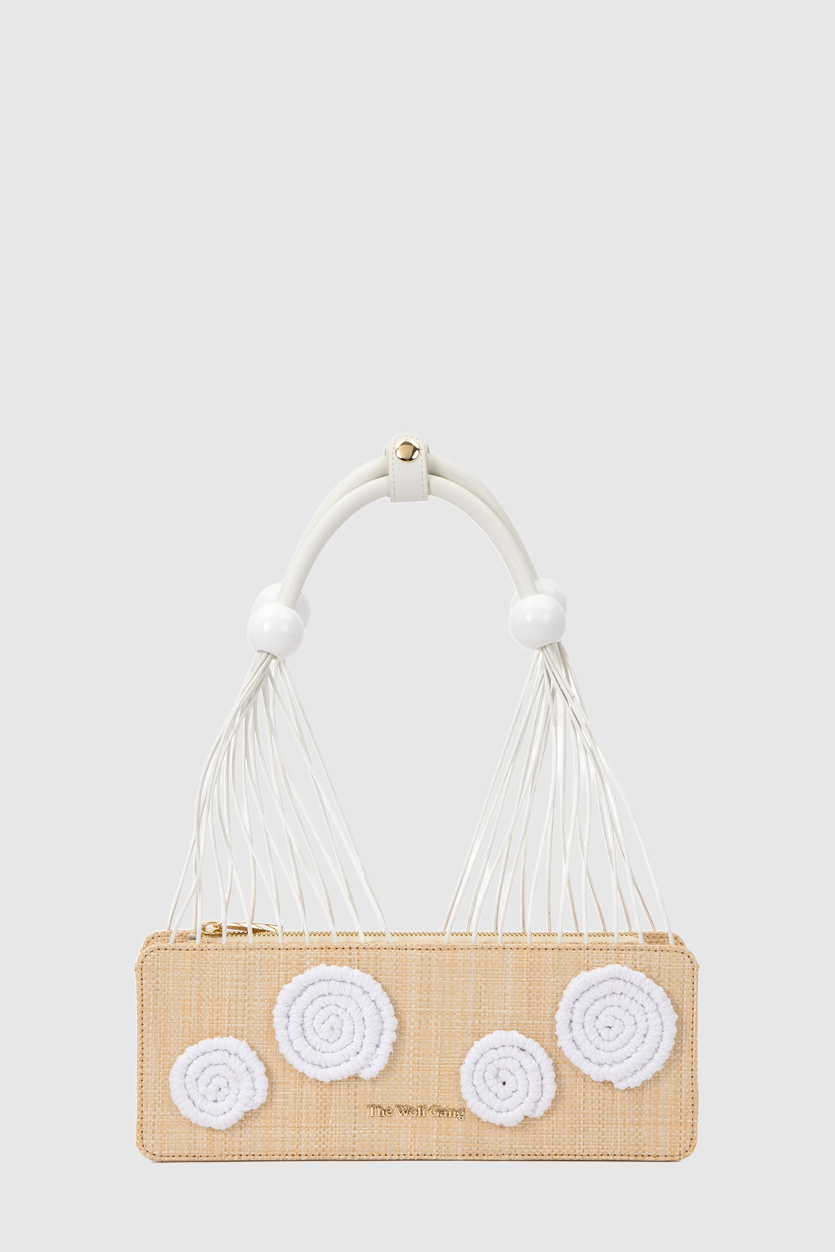 Thea Applique Shoulder Bag - Ivory