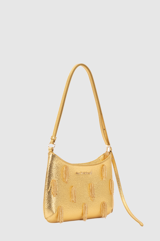 Miladia Shoulder Bag - Gold Metallic