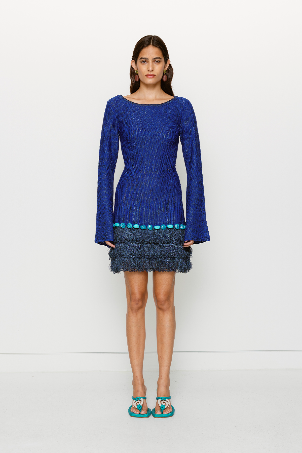 Casilda Mini Dress - Cornflower