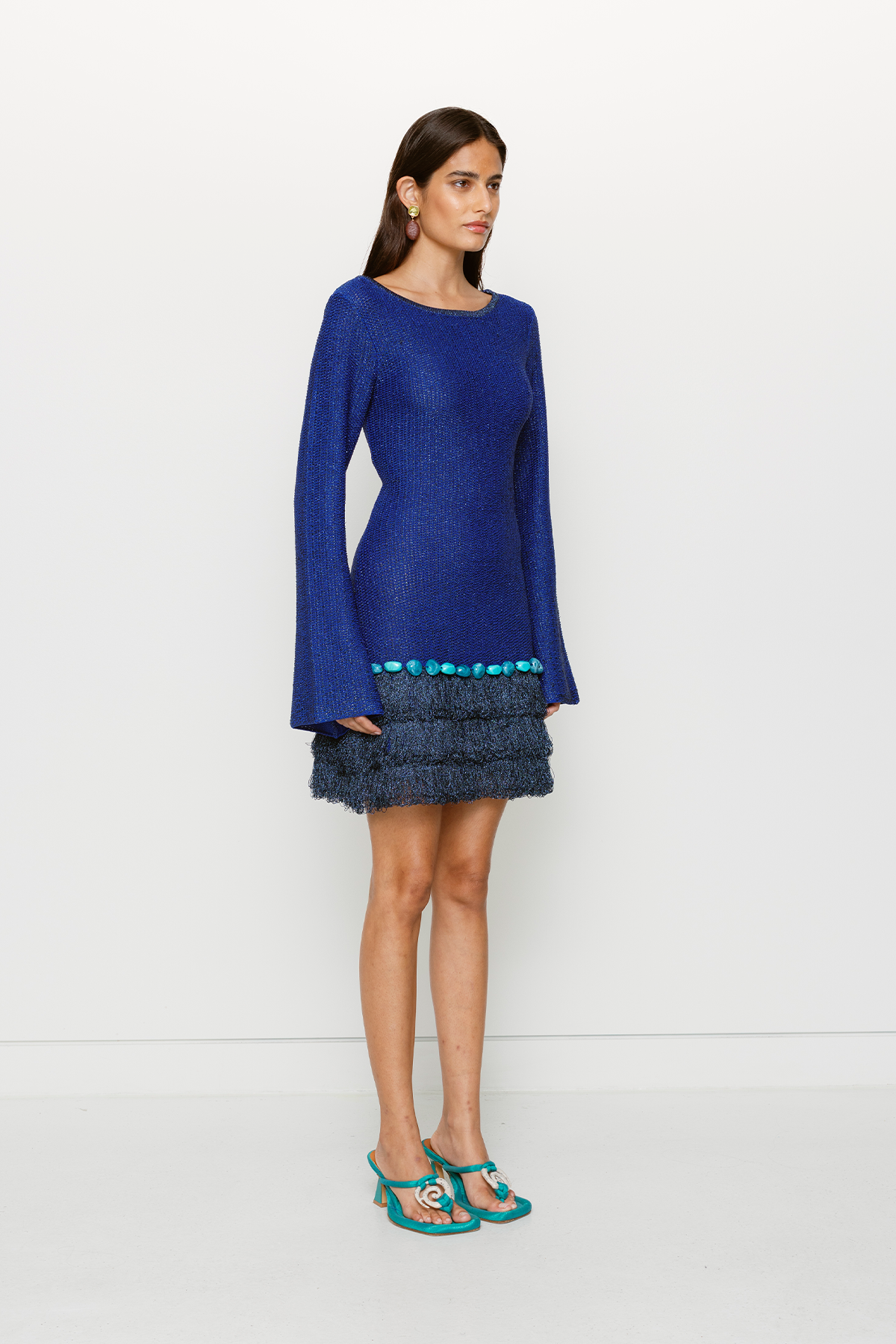 Casilda Mini Dress - Cornflower