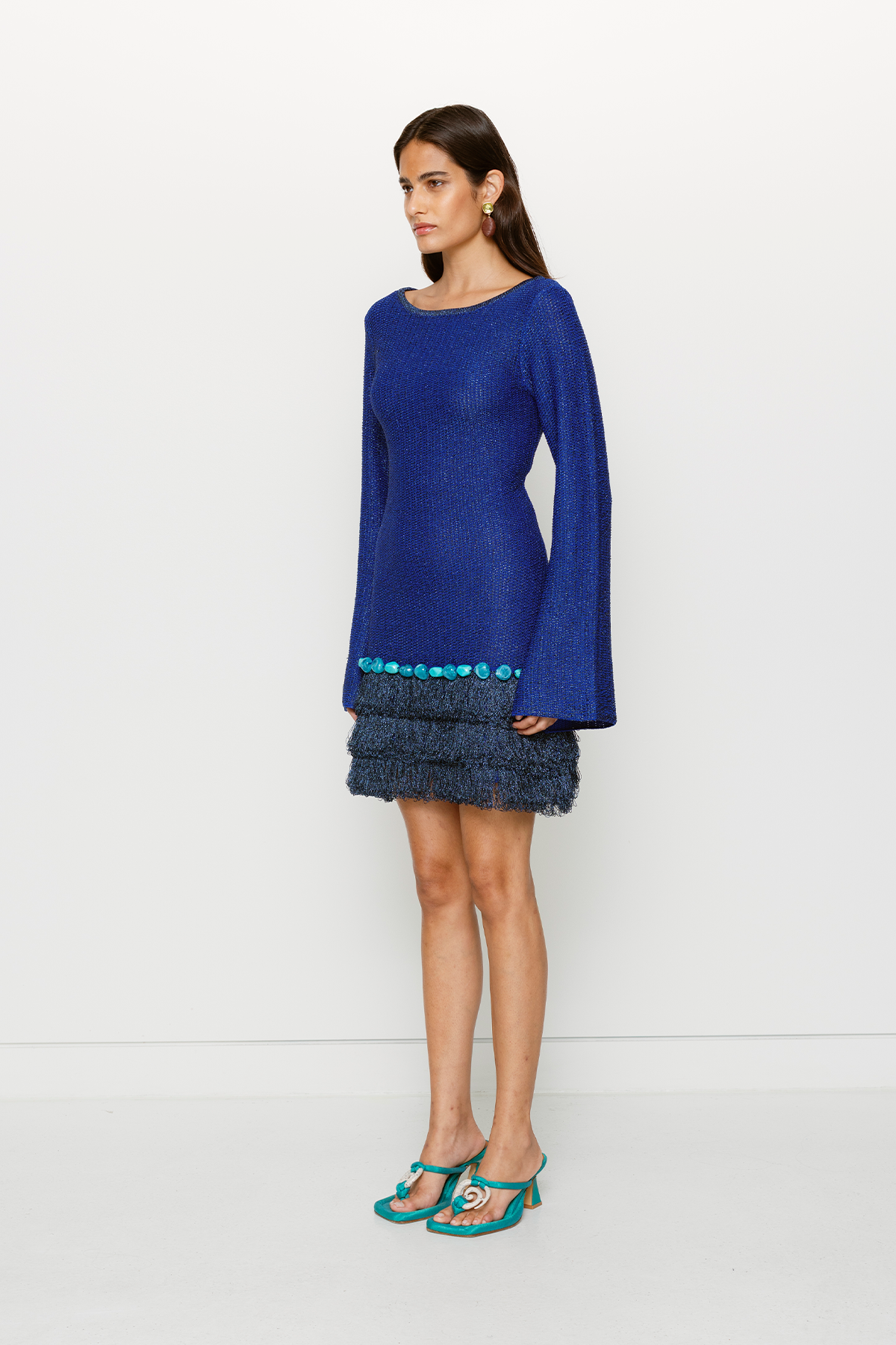 Casilda Mini Dress - Cornflower