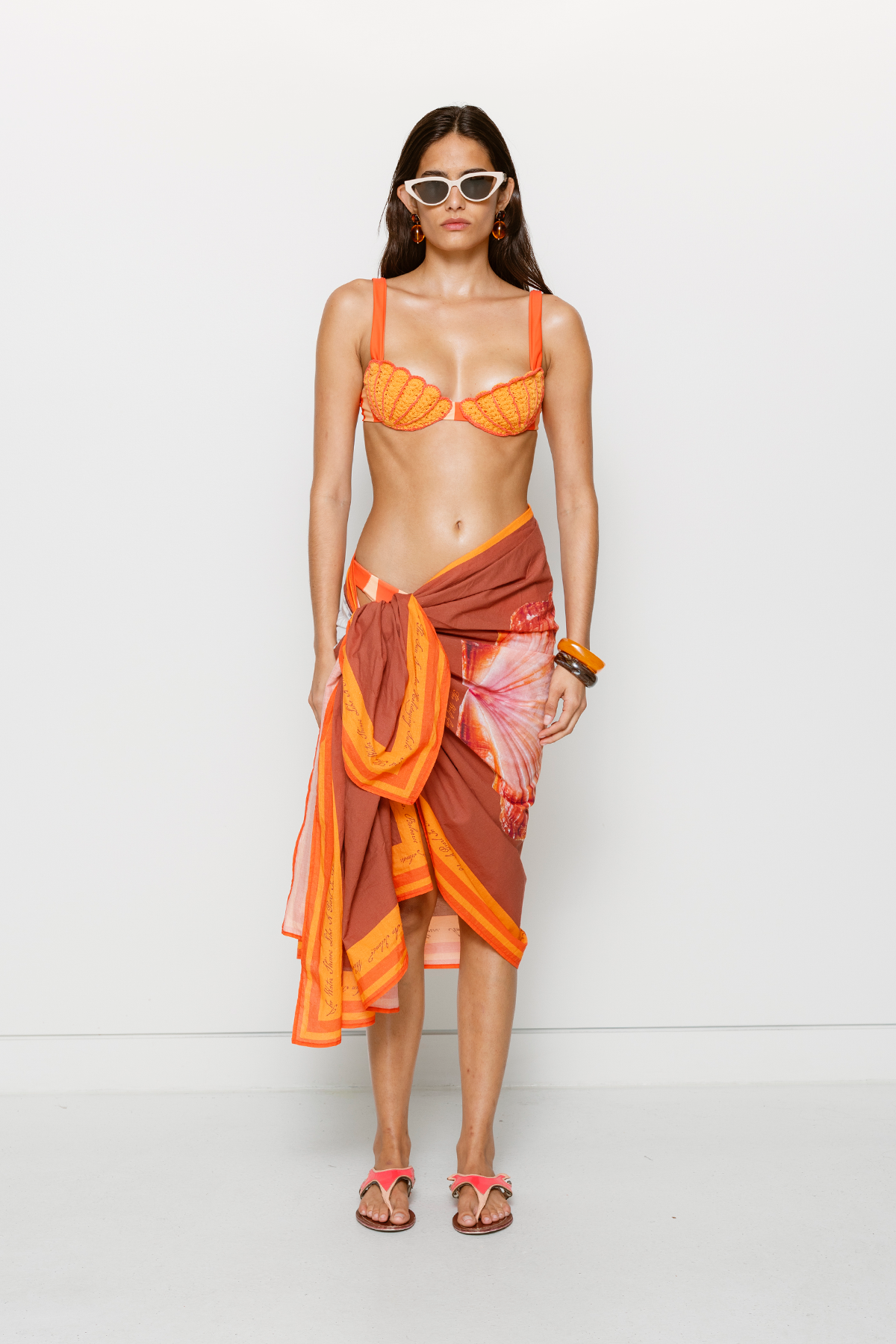 Concha Sarong - Chocolate
