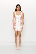Dasia Mini Dress - Cream Lotus