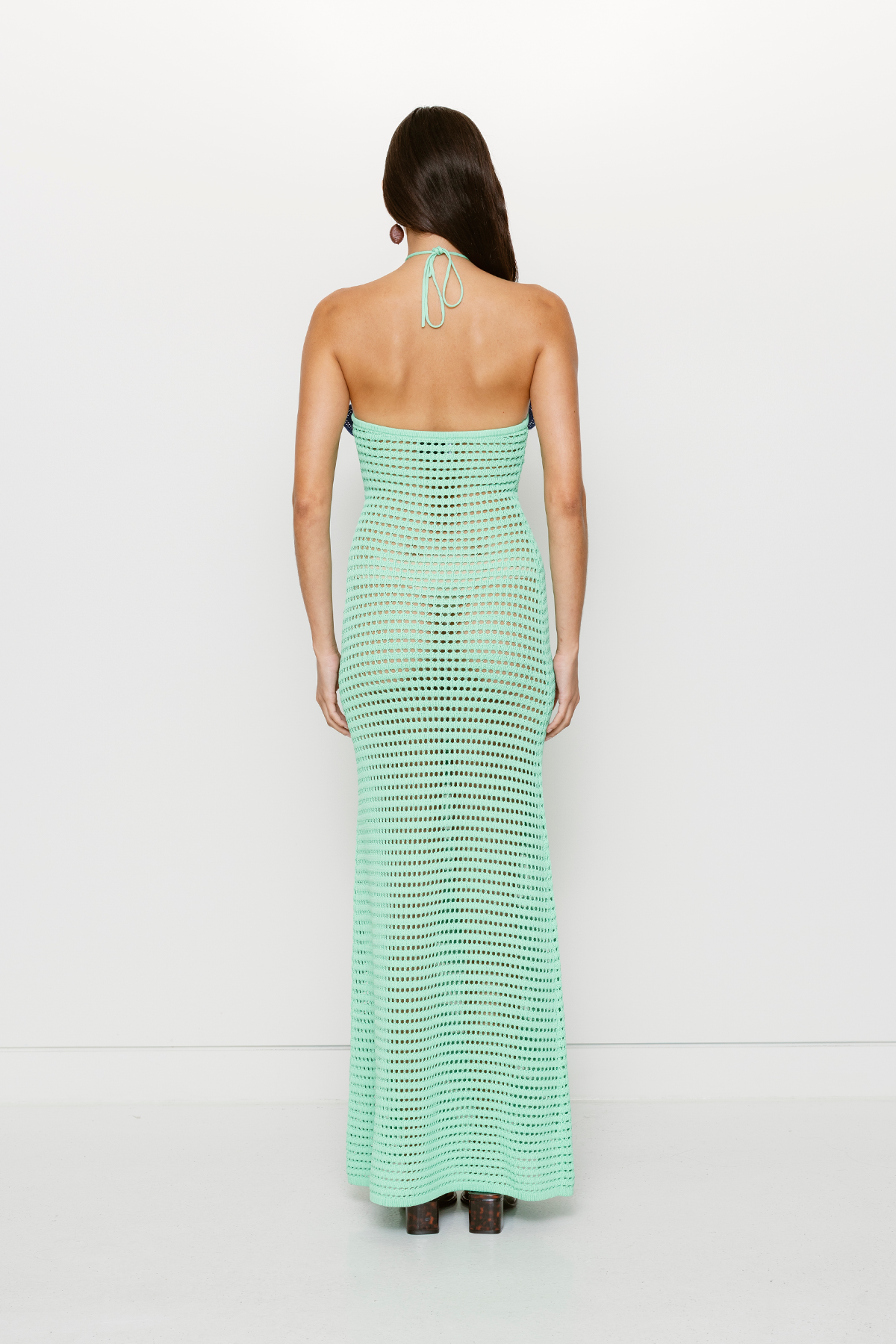 La Monada Knit Maxi Dress - Aquamarine