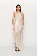 Mina Sequin Maxi Dress - Gold