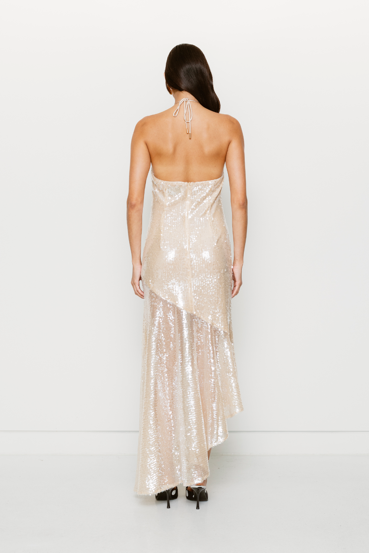 Mina Sequin Maxi Dress - Gold