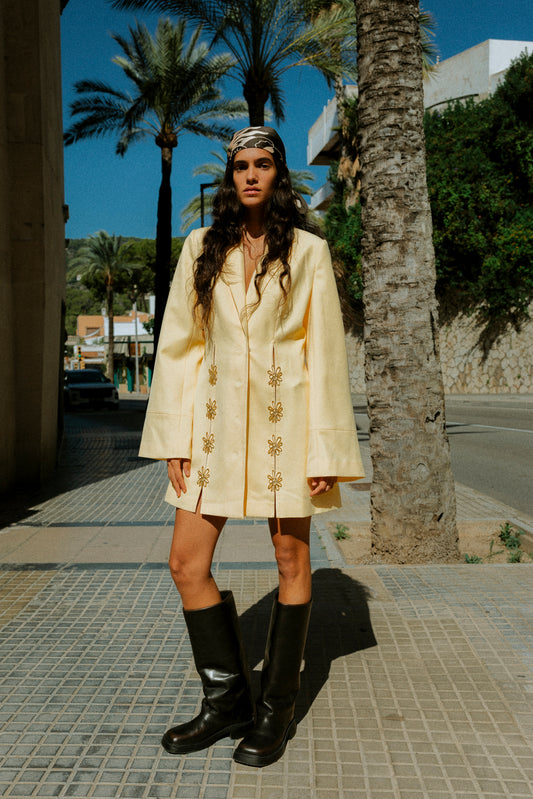 Inka Blazer Dress - Butter