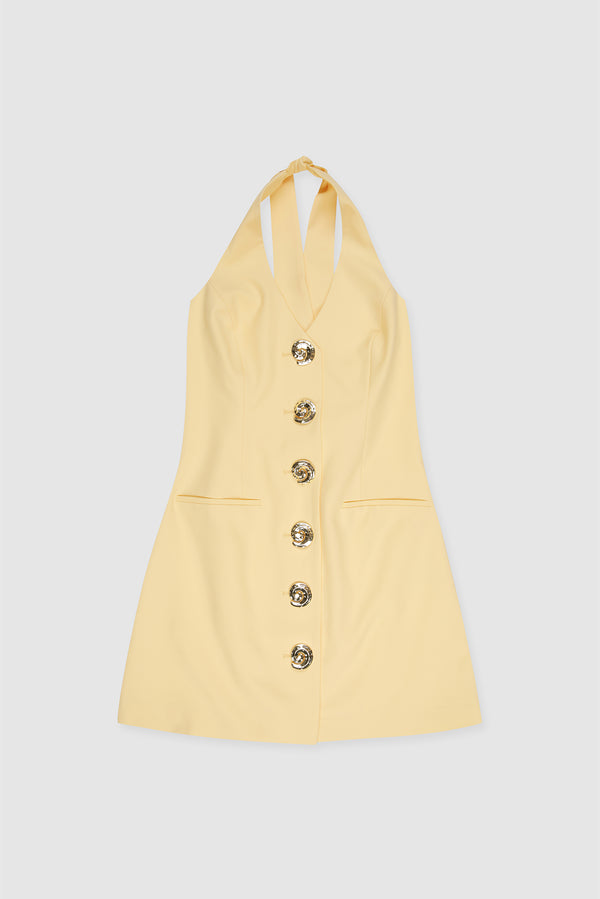 The Wolf Gang - Irida Vest Dress in Butter