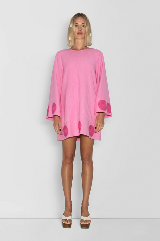 Filipa Embroidered Mini Dress - Floss
