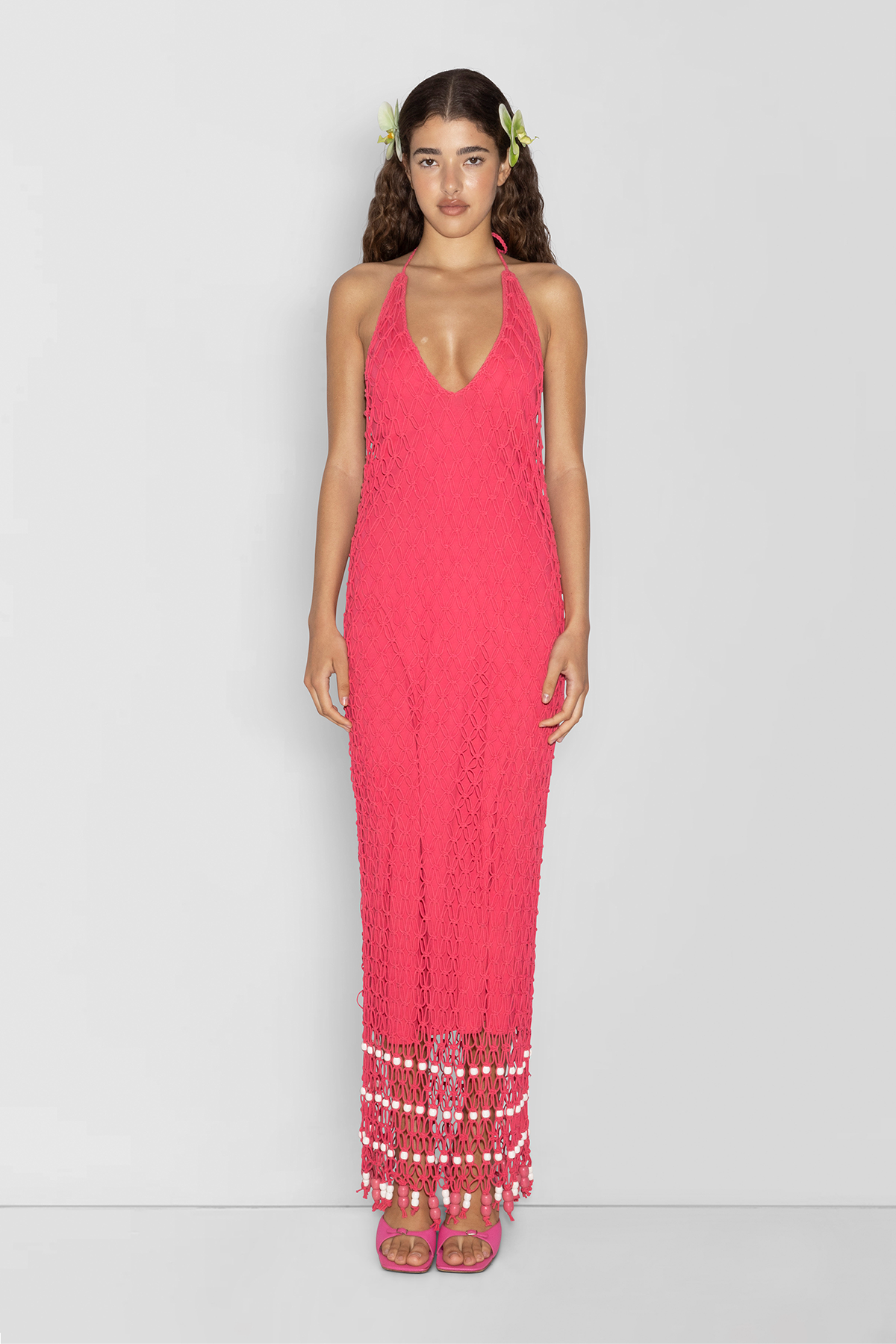 Product: Reis Macrame Maxi Dress