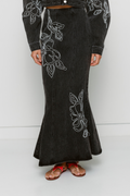 Franka Denim Maxi Skirt - Ash