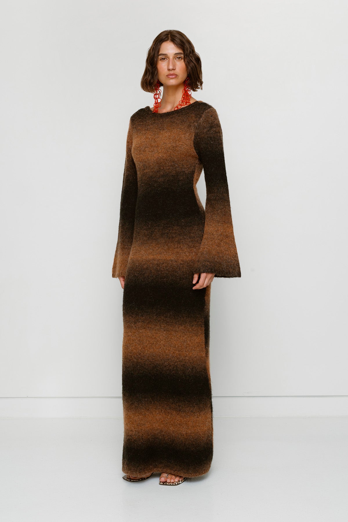 Soraya Knit Maxi Dress - Chocolate