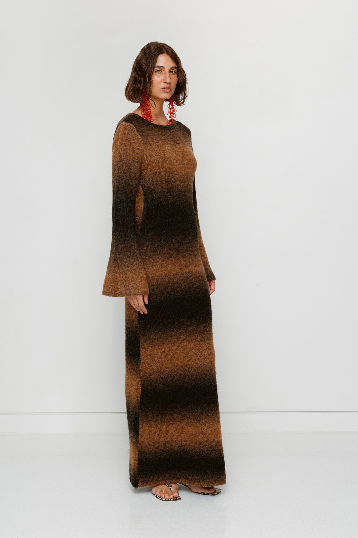 Soraya Knit Maxi Dress - Chocolate