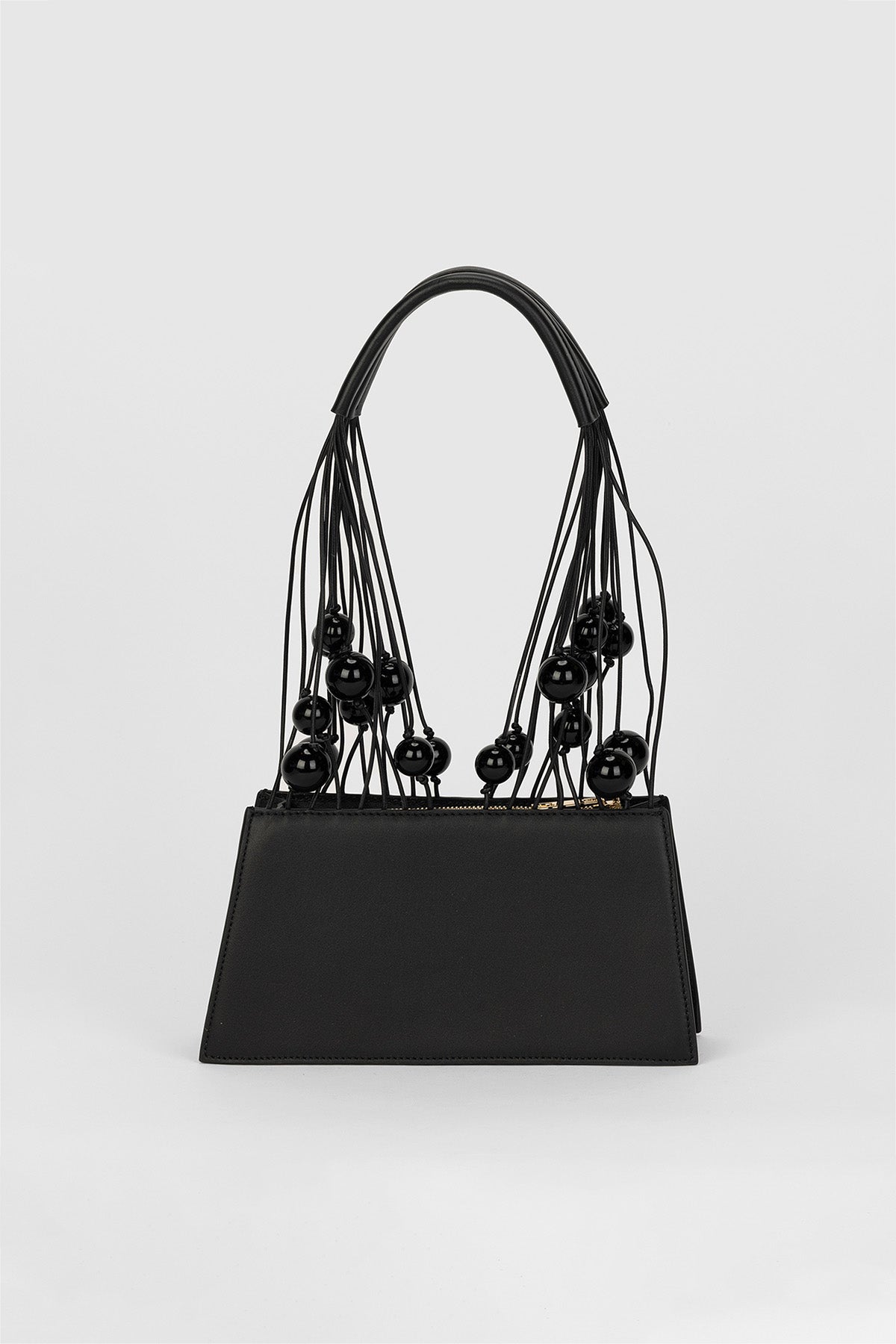 Myra Abstract Shoulder Bag - Noir/Crème