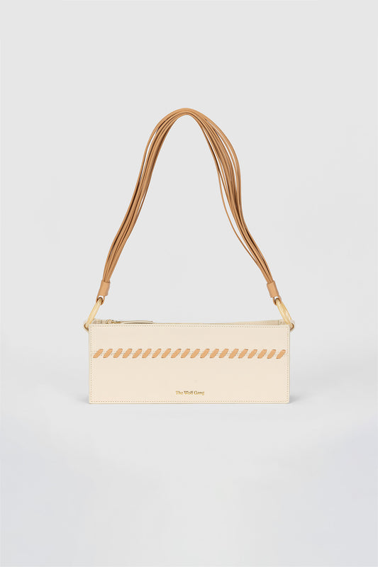 Ida Whipstitch Shoulder Bag - Ivory