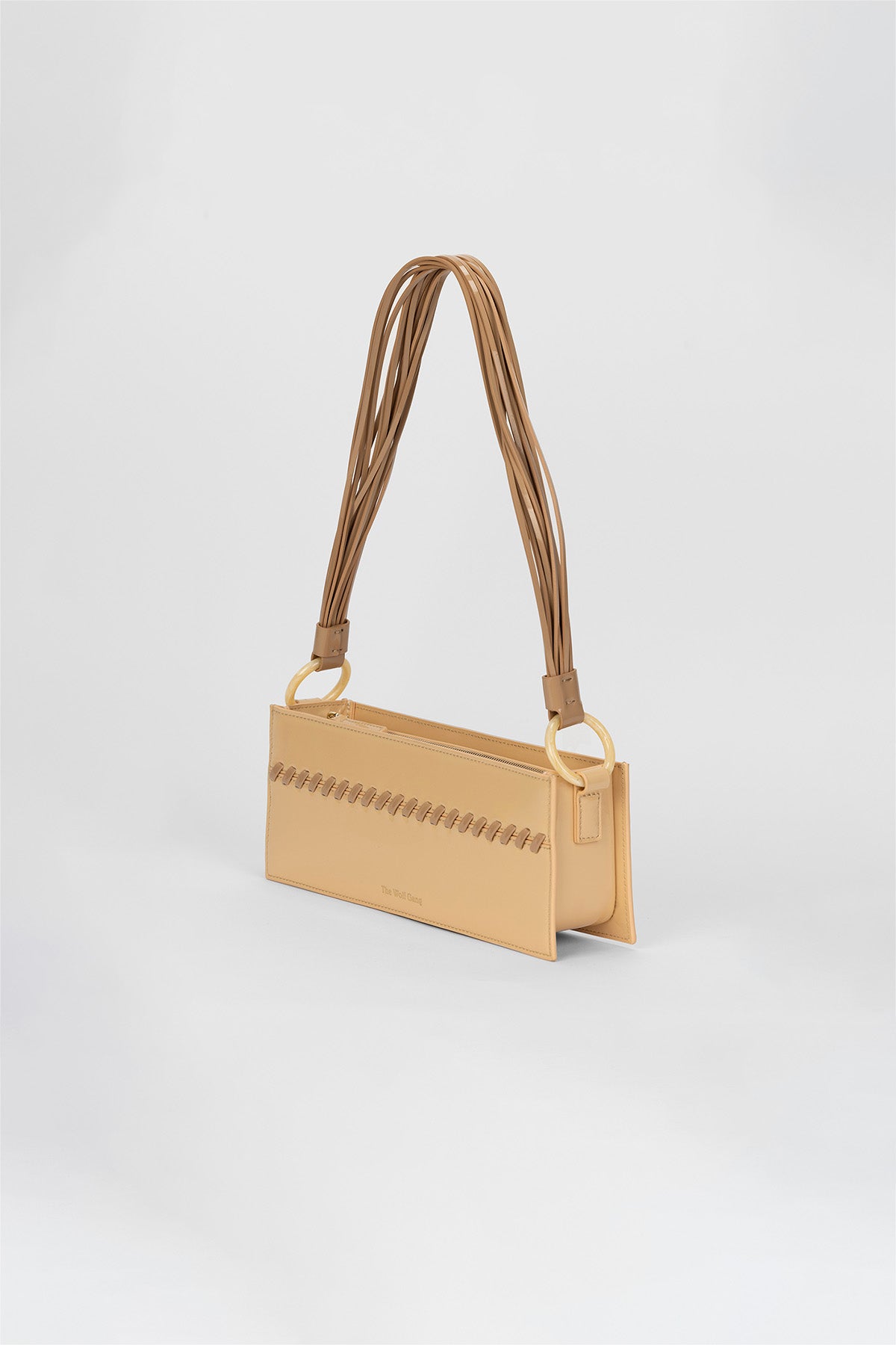 Ida Whipstitch Shoulder Bag - Sand