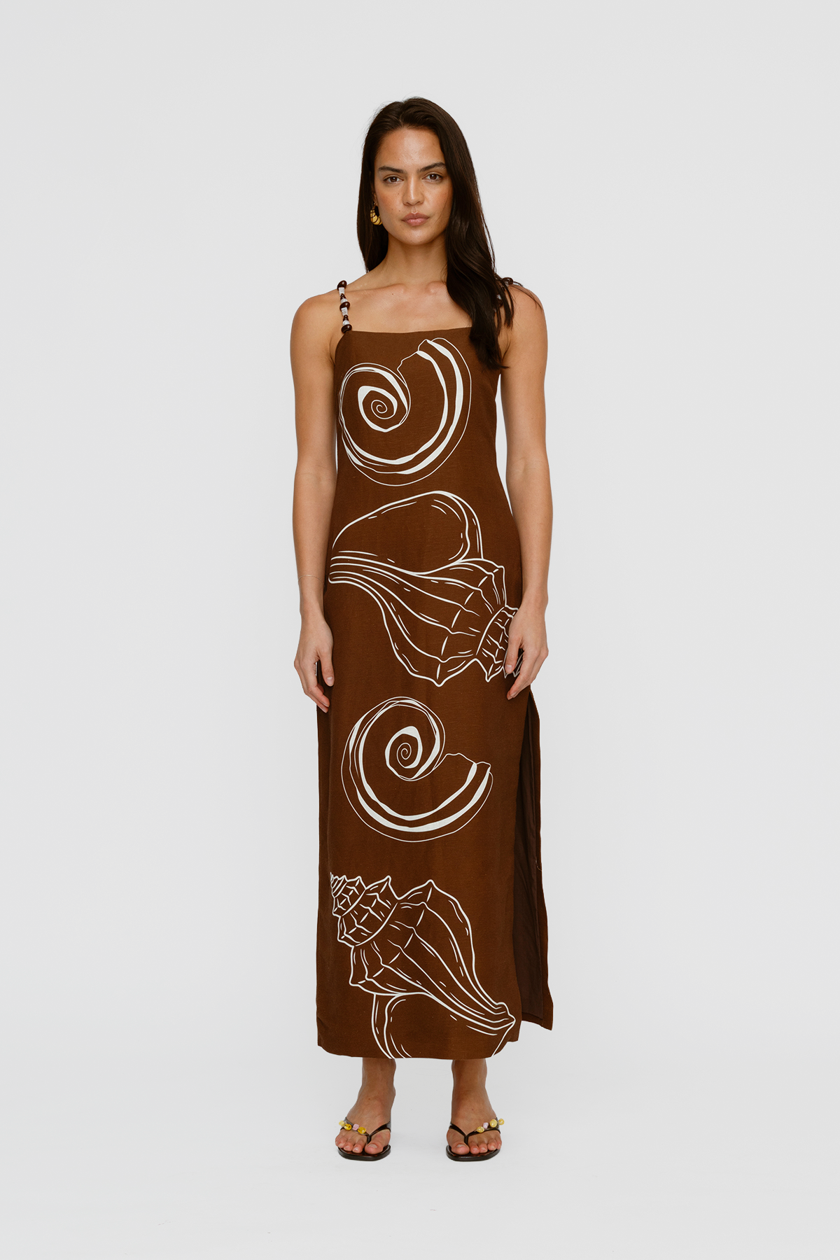 Elm Maxi Dress - Chocolate Shell