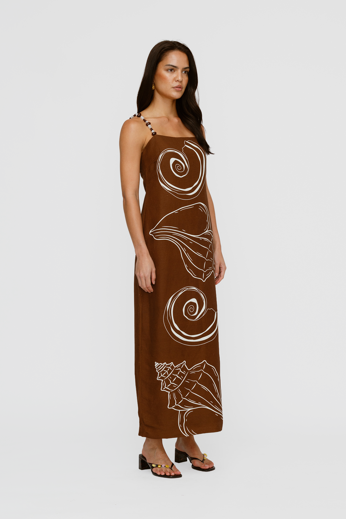 Elm Maxi Dress - Chocolate Shell