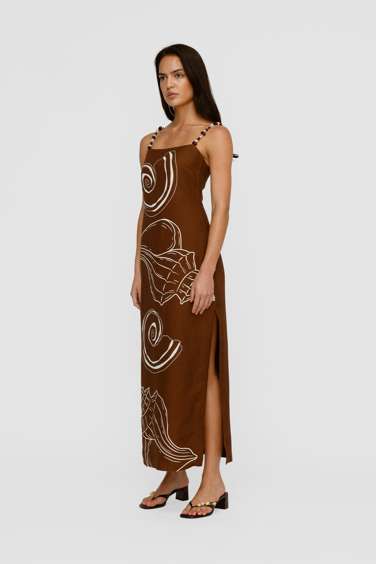 Elm Maxi Dress - Chocolate Shell