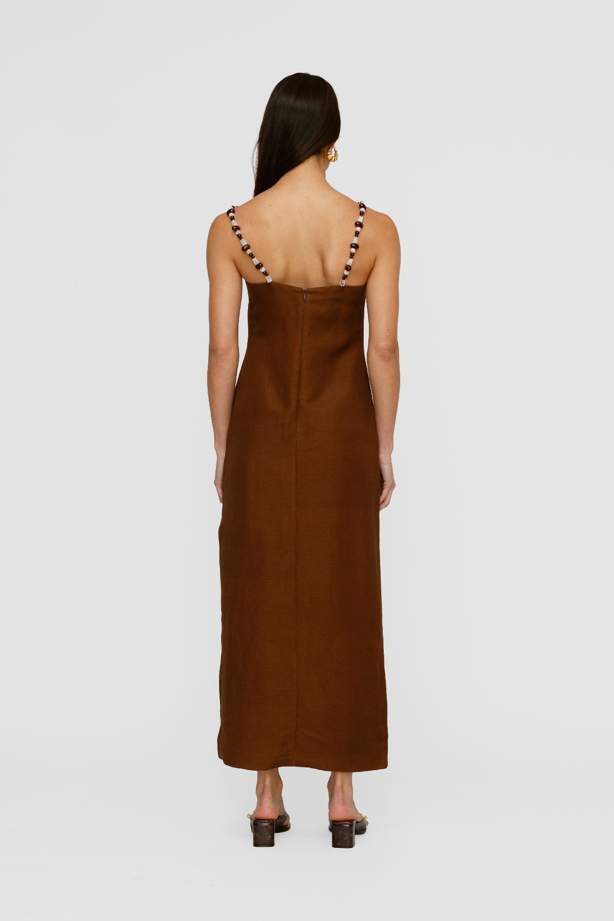 Elm Maxi Dress - Chocolate Shell