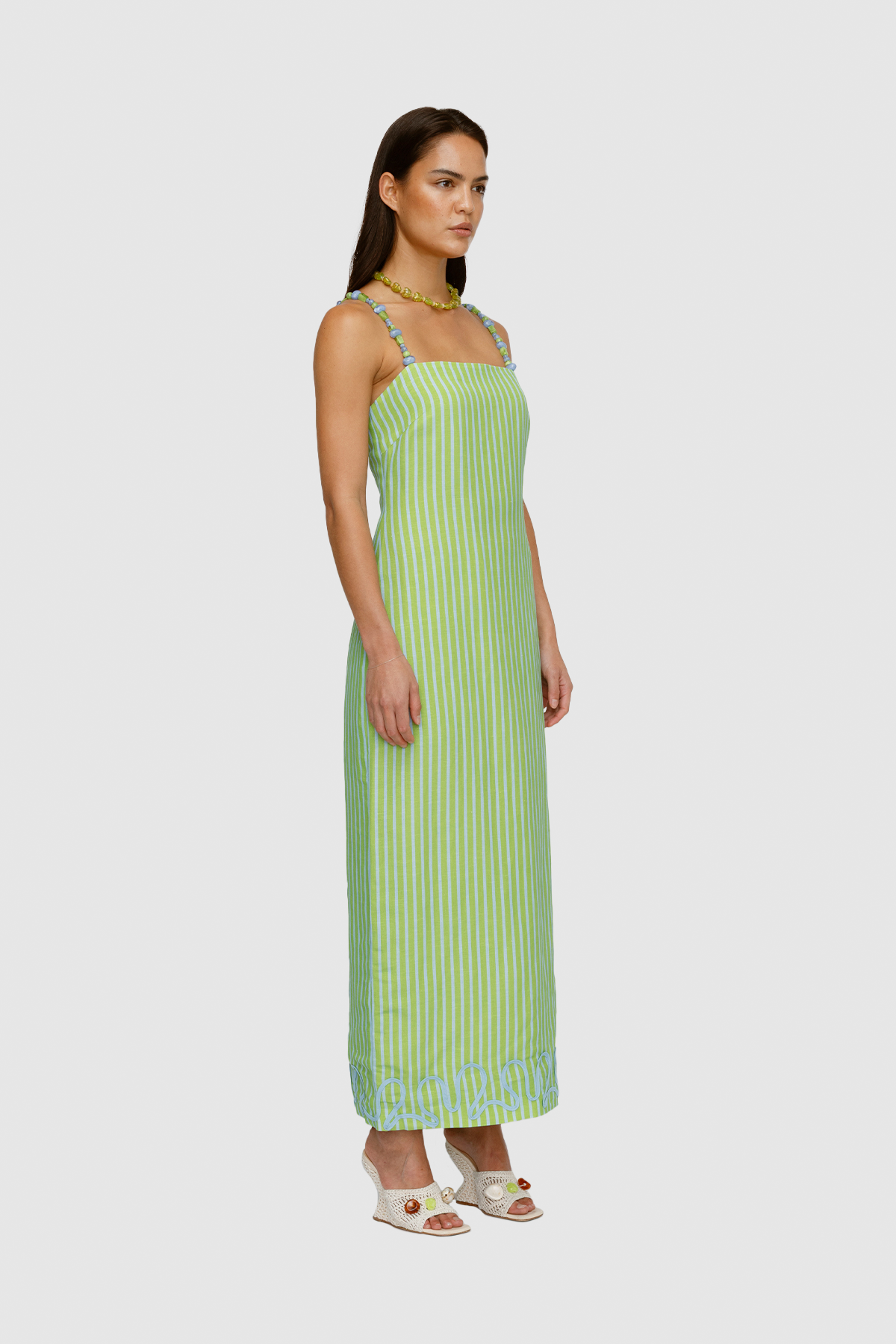 Elm Maxi Dress - Peppermint Stripe