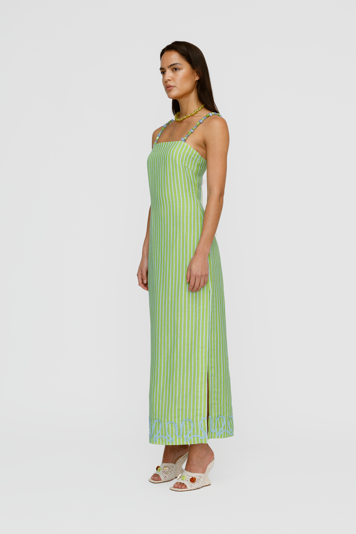 Elm Maxi Dress - Peppermint Stripe
