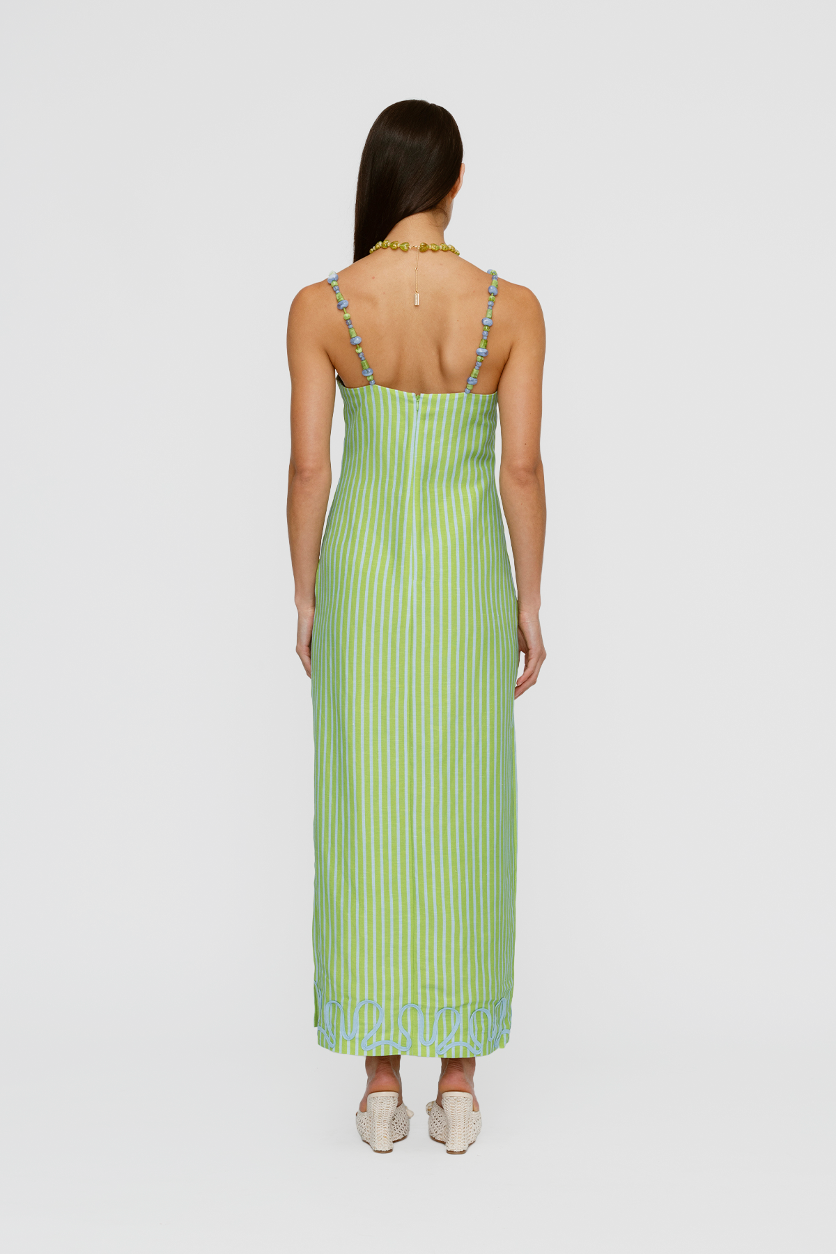 Elm Maxi Dress - Peppermint Stripe