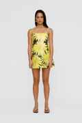Palma Mini Dress - Chocolate Sunflower