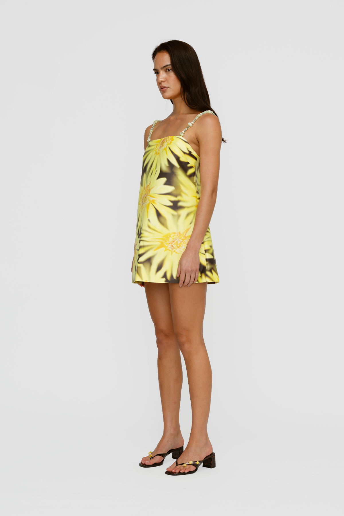 Palma Mini Dress - Chocolate Sunflower