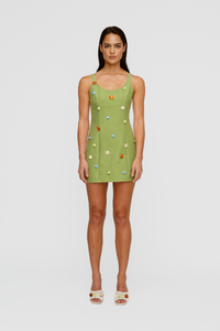 Romy Mini Dress - Olive