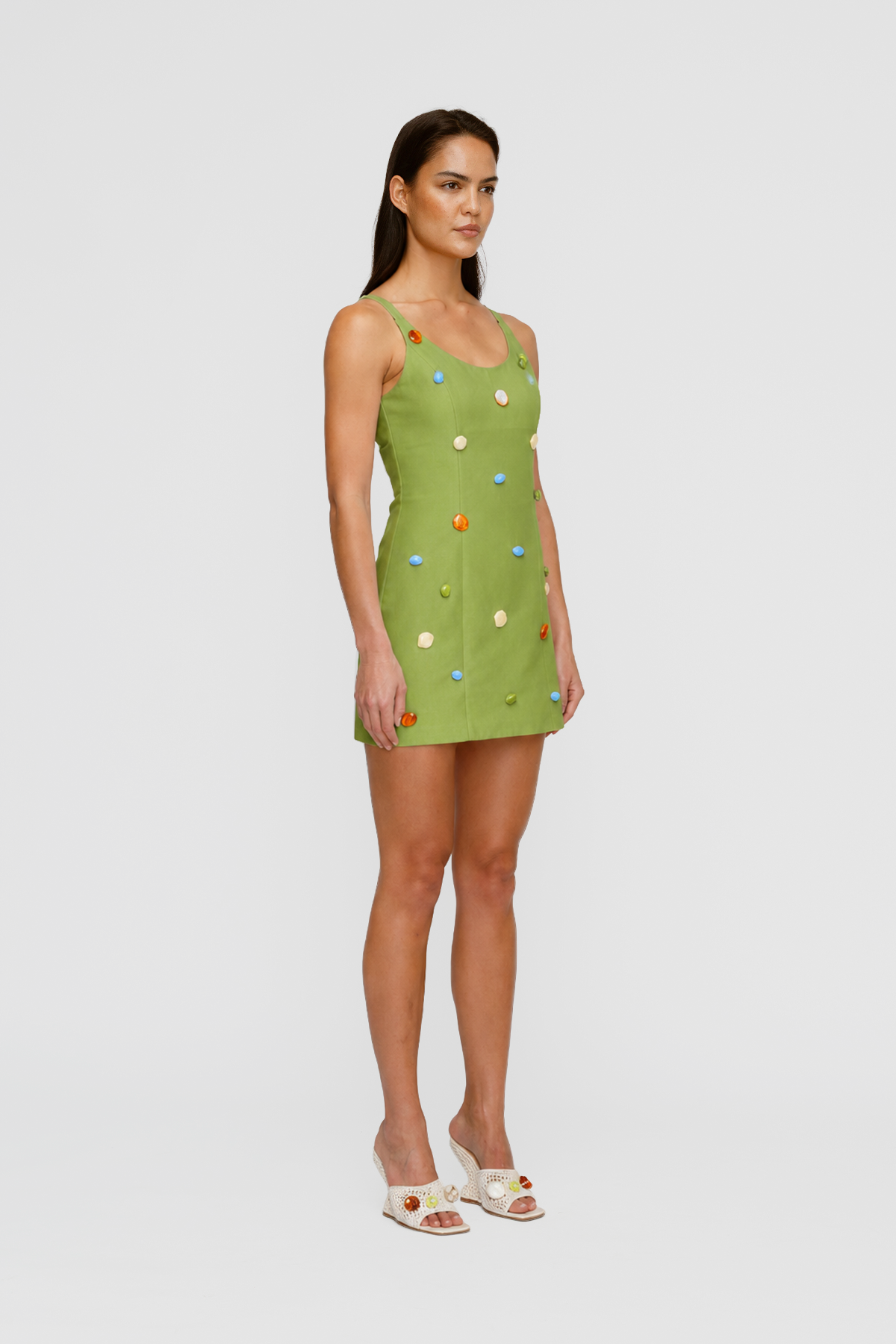 Romy Mini Dress - Olive