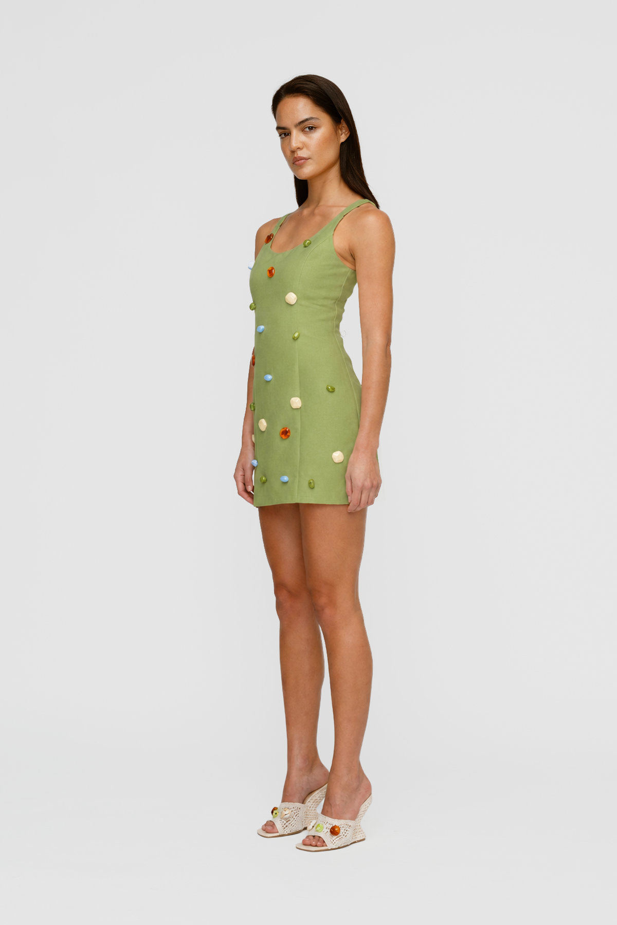 Romy Mini Dress - Olive