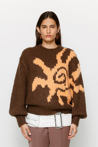 Sueno Knit Sweater - Brown Sun