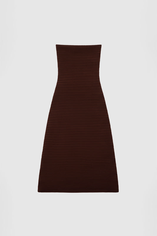 Sunmor Knit Maxi Dress - Chocolate