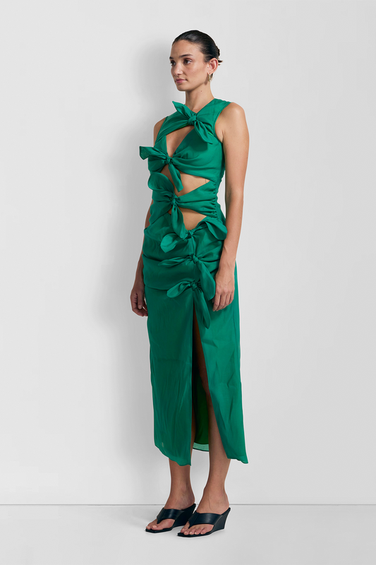 Allegra Midi Dress - Emerald