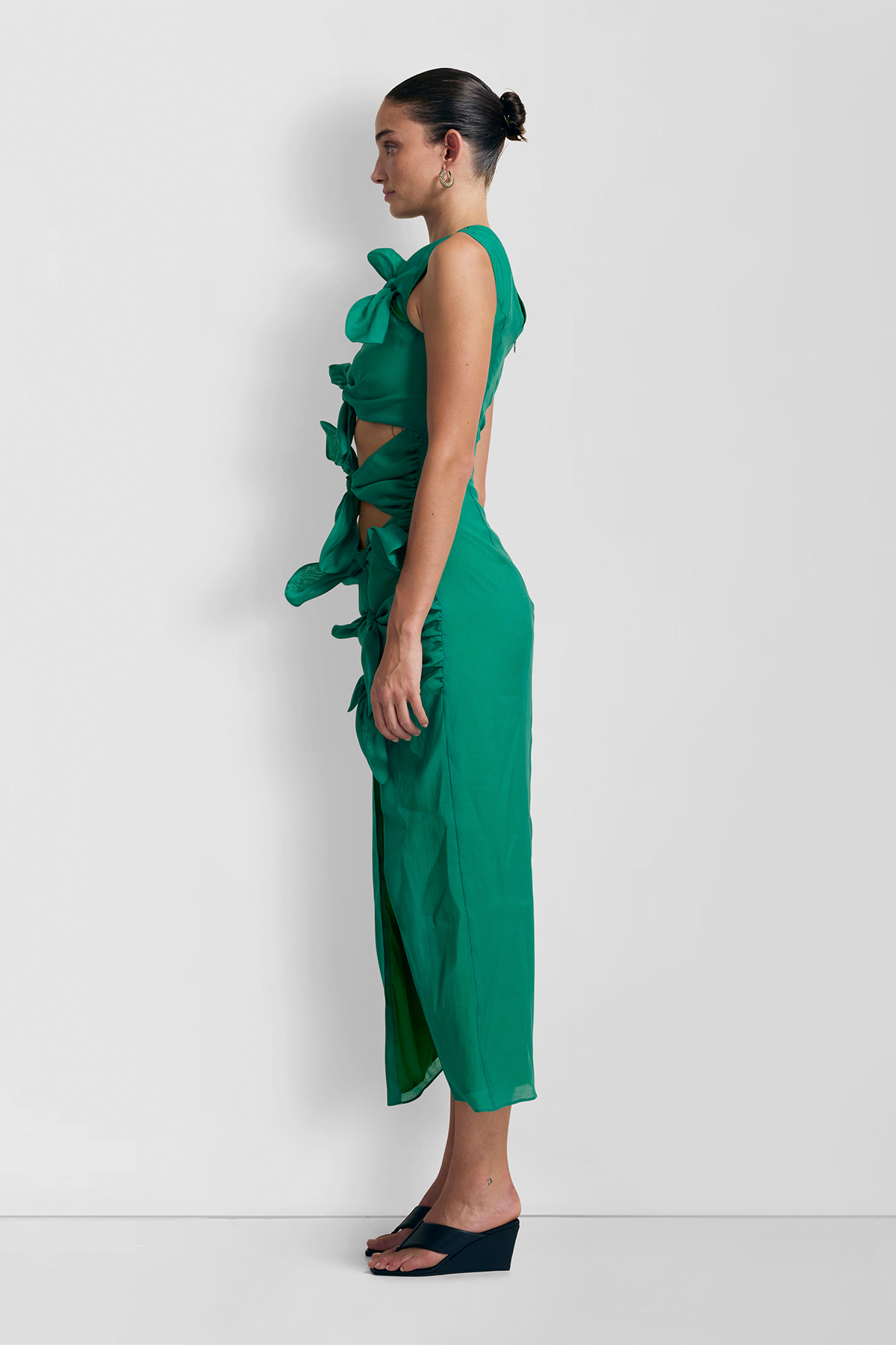 Allegra Midi Dress - Emerald