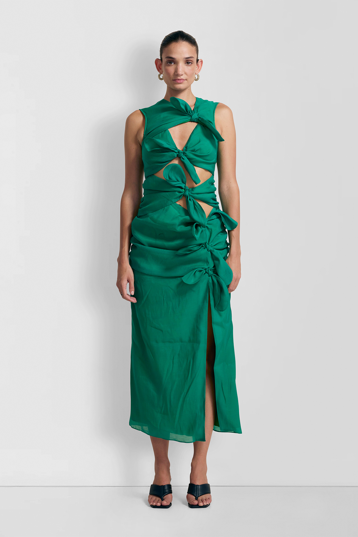 Allegra Midi Dress - Emerald