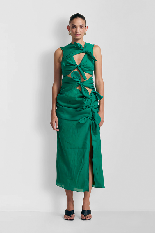 Allegra Midi Dress - Emerald