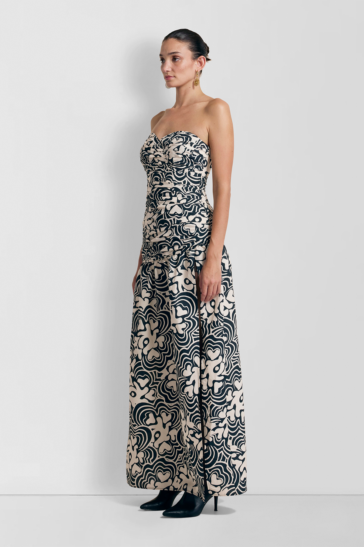 Dolcie Strapless Maxi Dress - Noir Print