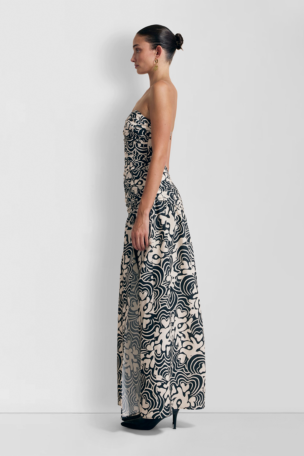 Dolcie Strapless Maxi Dress - Noir Print