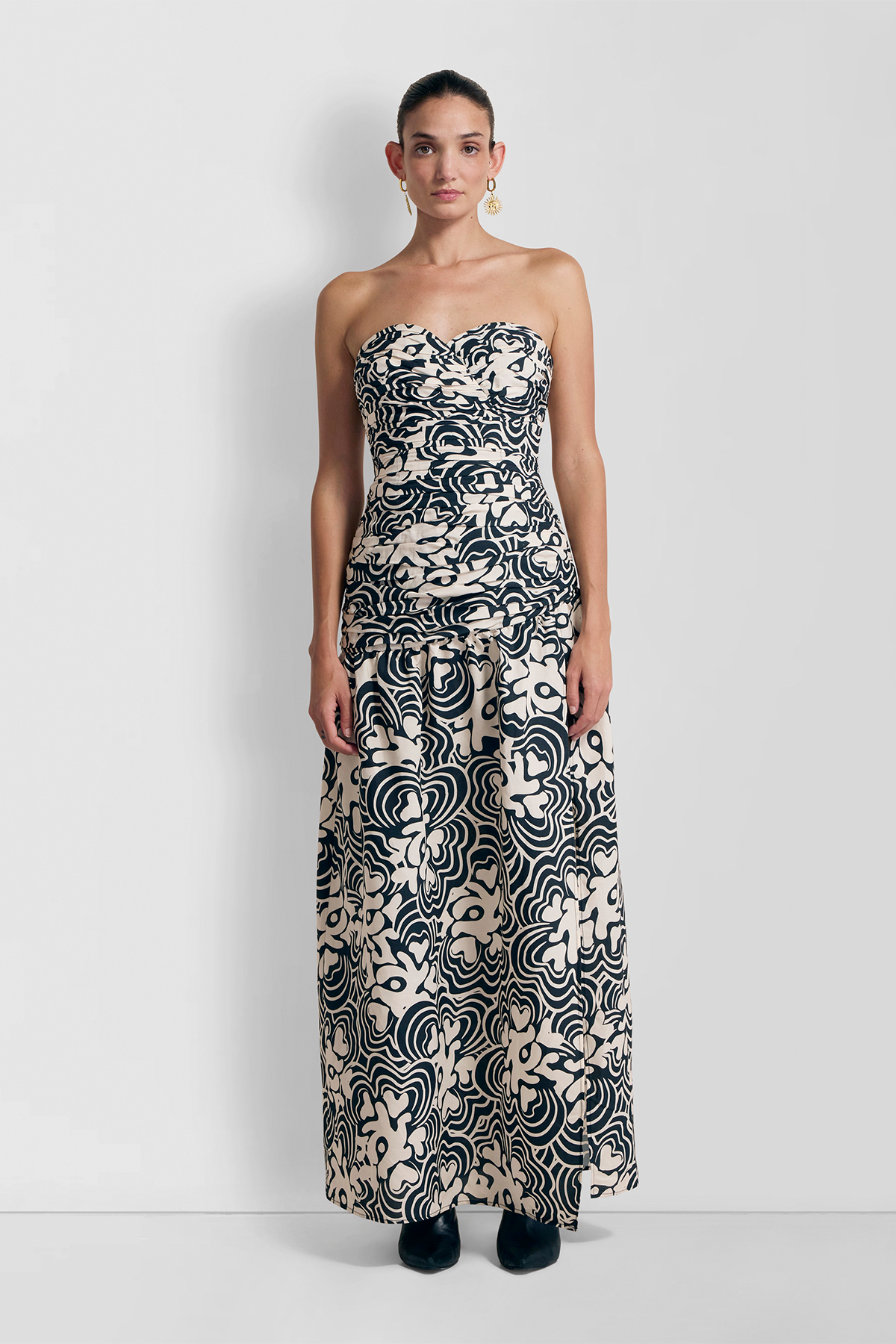 Dolcie Strapless Maxi Dress - Noir Print