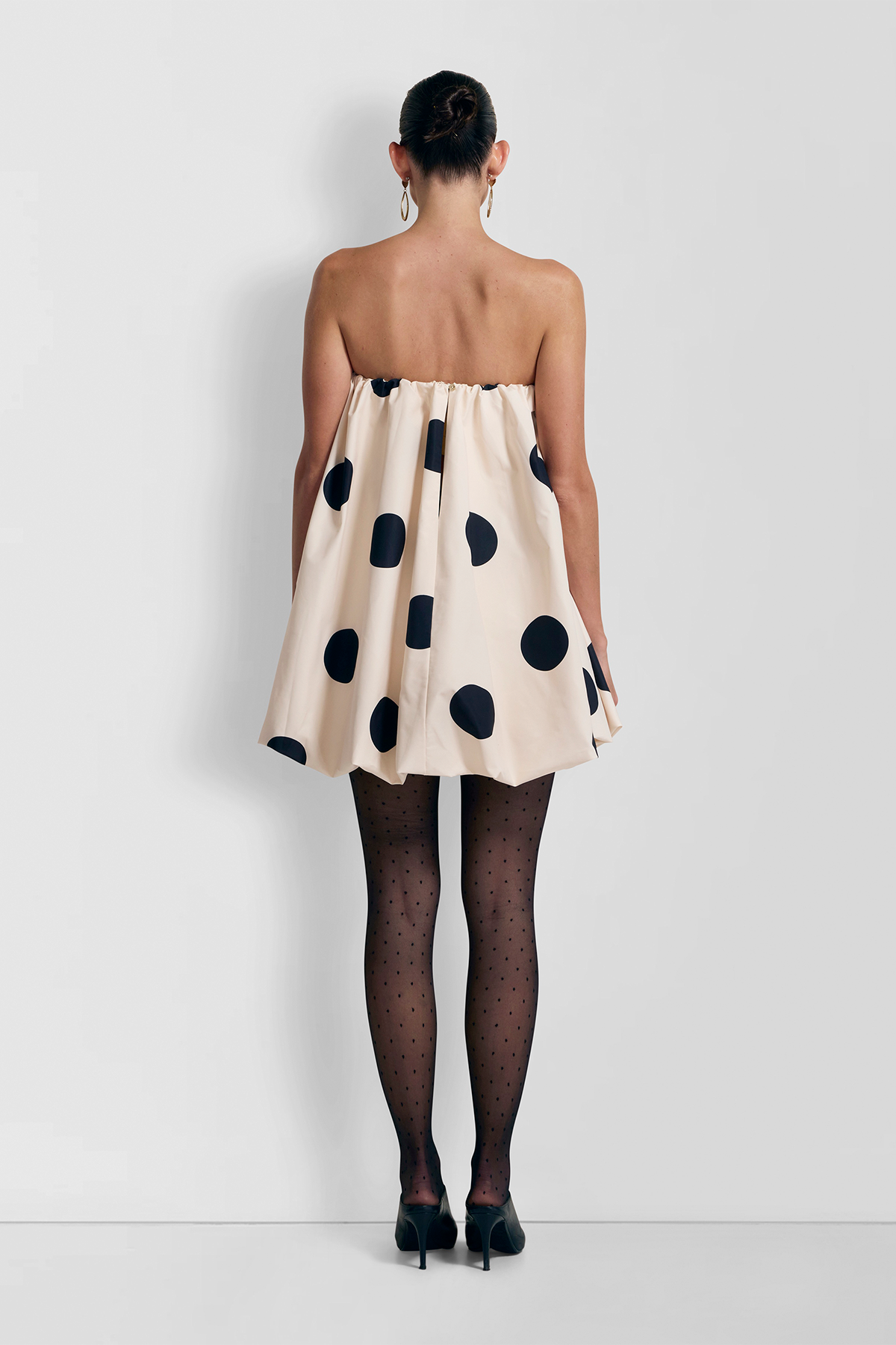 Gaia Bubble Dress - Creme Spot