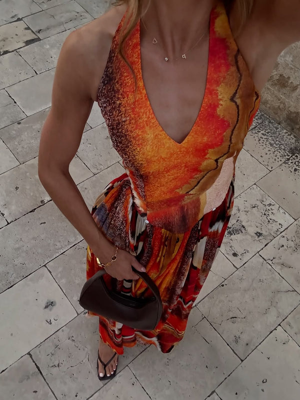 Georgia wears the Rumi Dress in XS