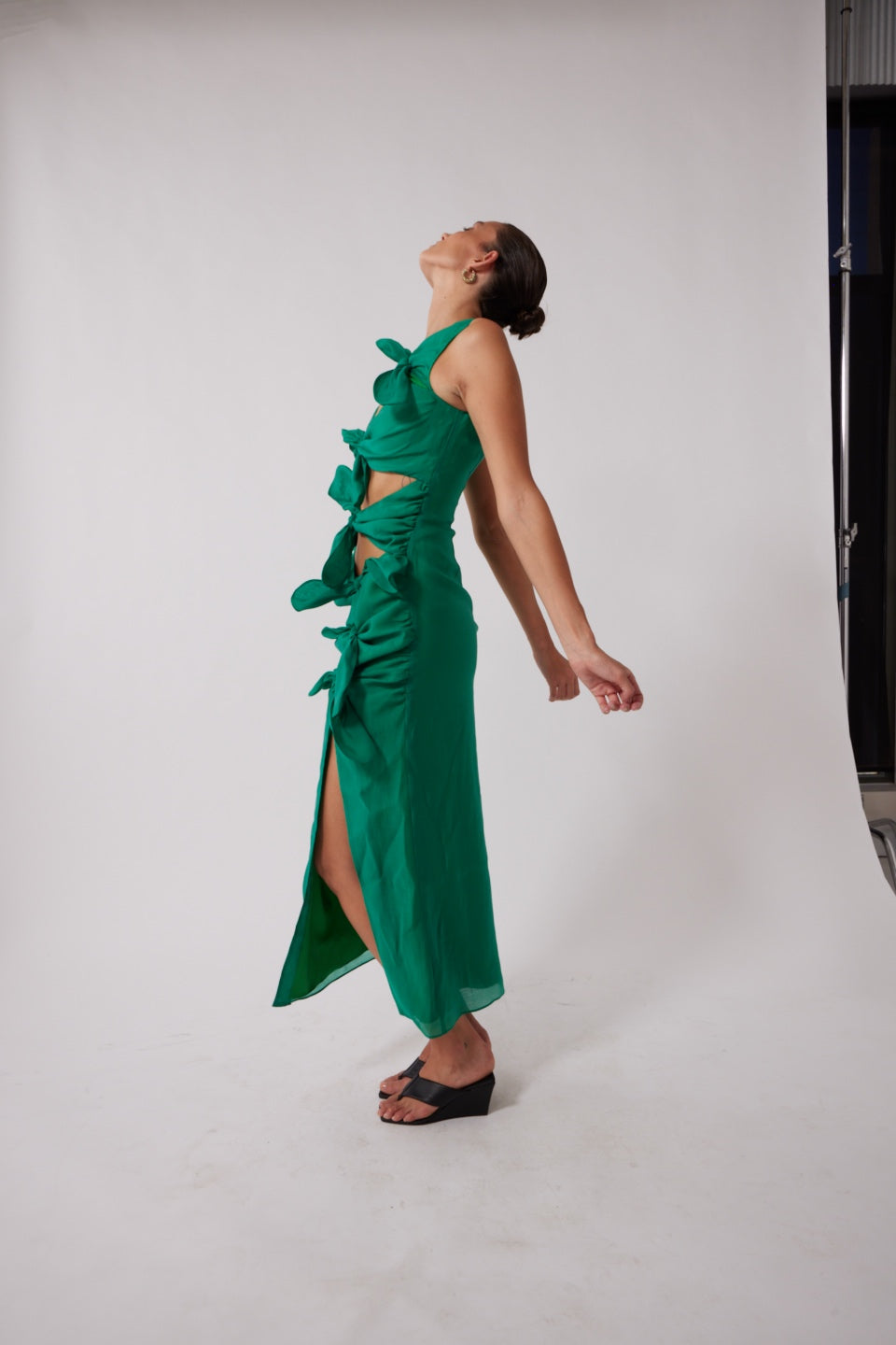 Allegra Midi Dress - Emerald