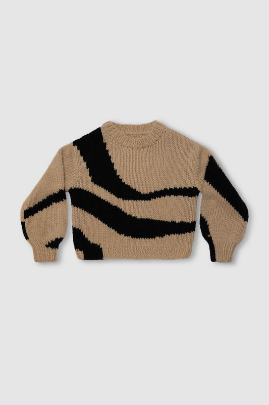 Palermo Knit Sweater - Black Wave